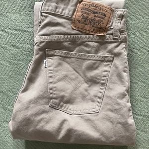 Levi 551 button up khaki jeans